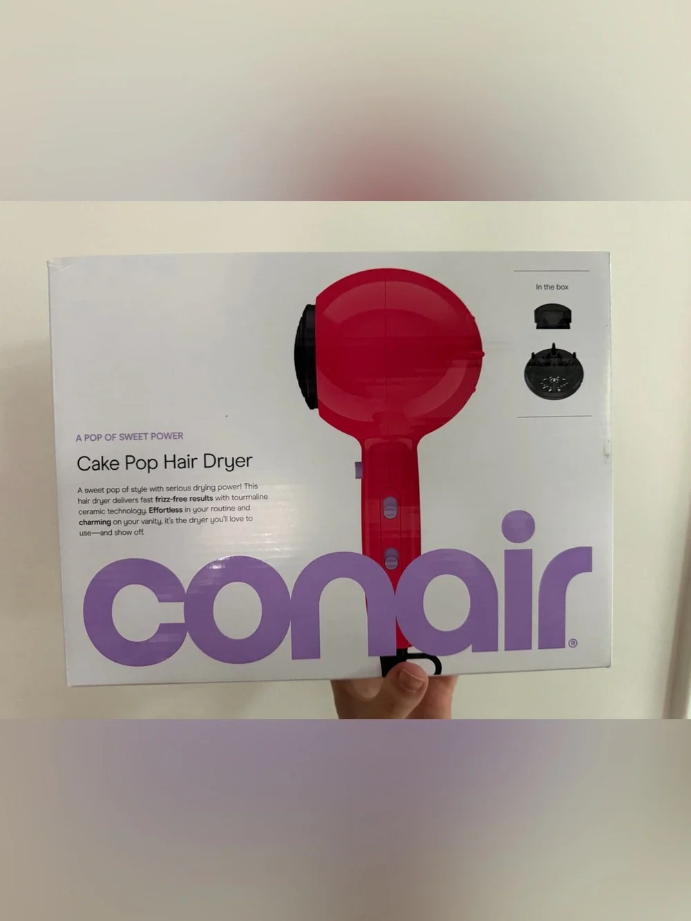 Conair Cake Pop Hair Dryer - Bright Pink - Picture 2 of 3
